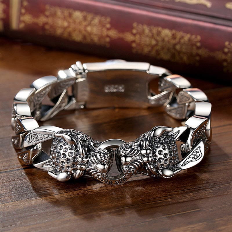 Buddha Stones Leopard Pattern Healing Balance Chain Bracelet - 22cm - image 0