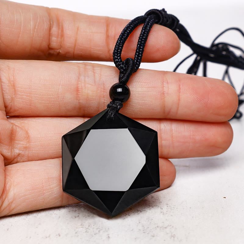 Black Obsidian Talisman Purify Pendant Necklace - image 5