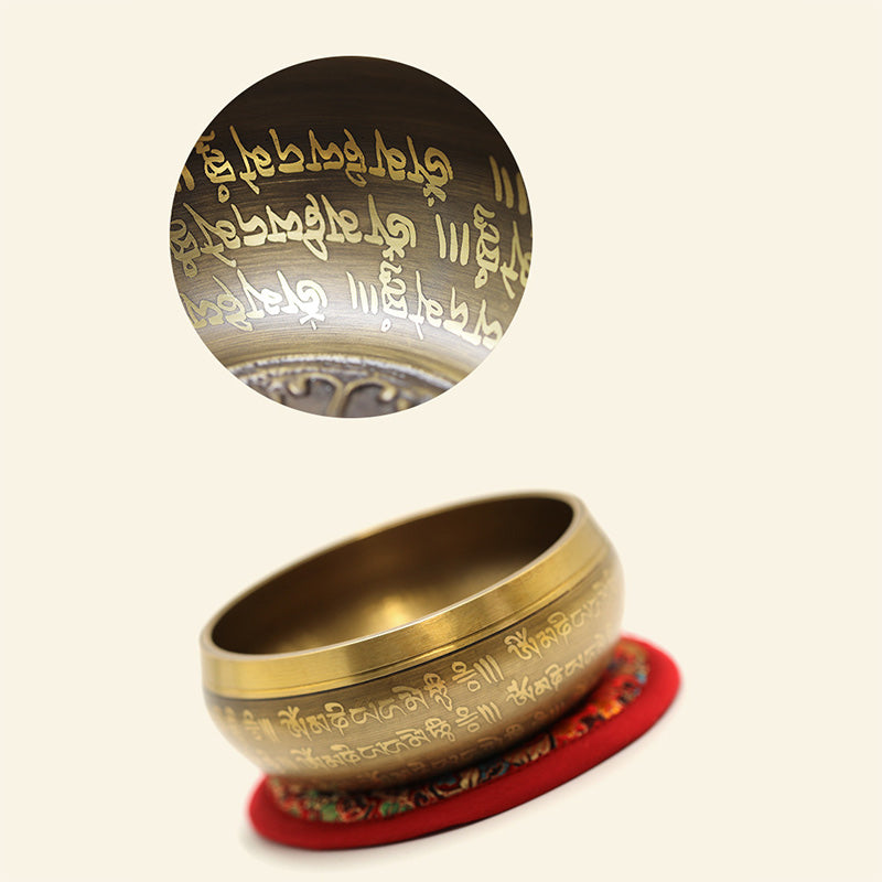 Buddha Stones Tibetan Sound Bowl Handcrafted for Yoga Mindfulness and Meditation Singing Bowl Set - image 6