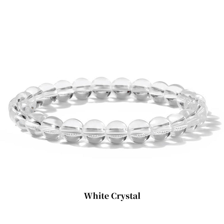 Buddha Stones Natural Stone Quartz Healing Beads Bracelet - 8mm - White Crystal - image 22