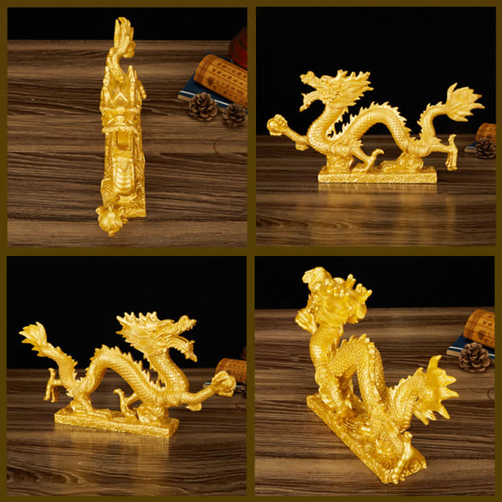 Buddha Stones Feng Shui Dragon Auspicious Cloud Wealth Luck Decoration - image 6