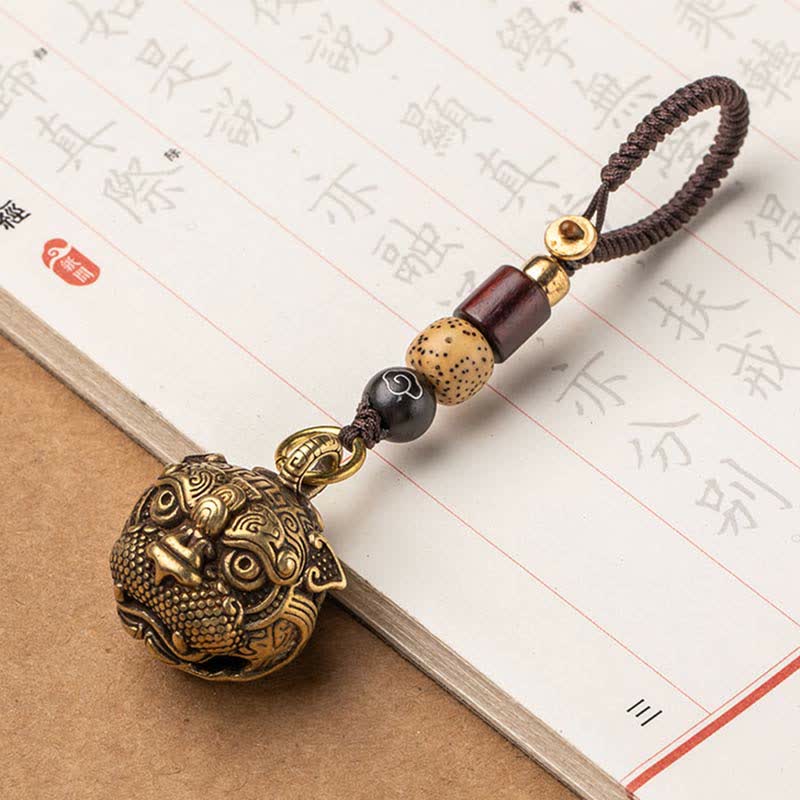 Buddha Stones PiXiu Wealth Copper Key Chain - image 3