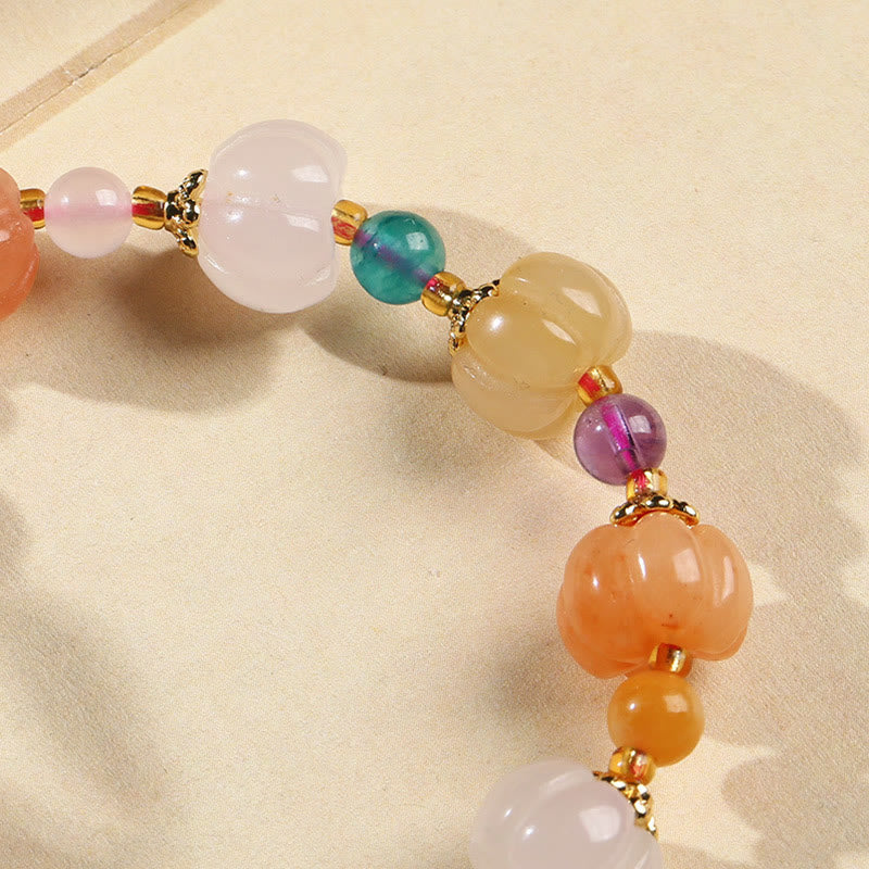 Buddha Stones Natural Golden Silk Jade Crystals Gourd Pixiu Pumpkin Beads Wealth Charm Bracelet - image 3