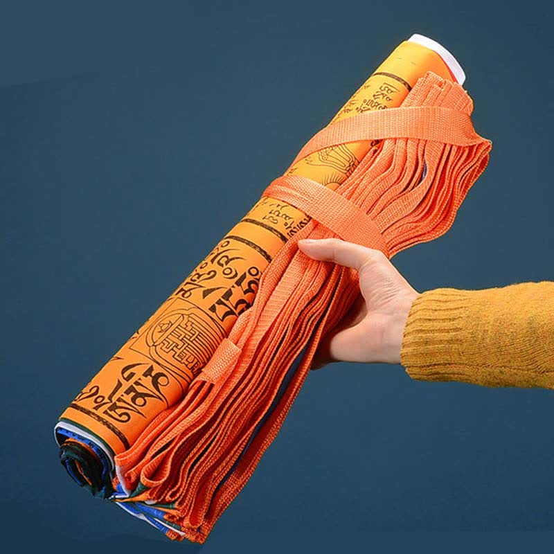 Buddha Stones Tibetan 5 Colors Windhorse Auspicious Outdoor 25 Pcs Prayer Flag - image 1