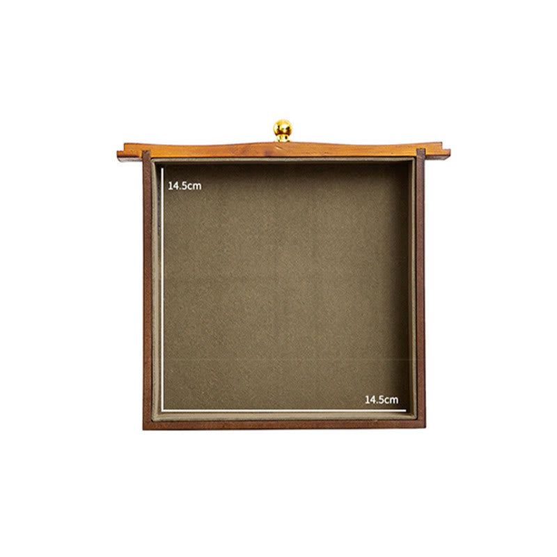 Buddha Stones Vintage Large Capacity Wooden Jewelry Box Jewelry Storage Box With Mirror - image 16