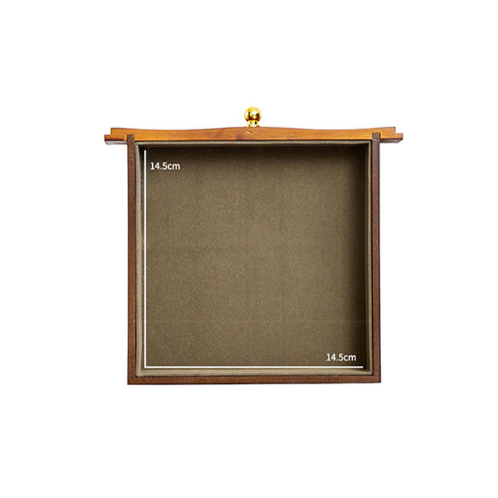 Buddha Stones Vintage Large Capacity Wooden Jewelry Box Jewelry Storage Box With Mirror - image 16