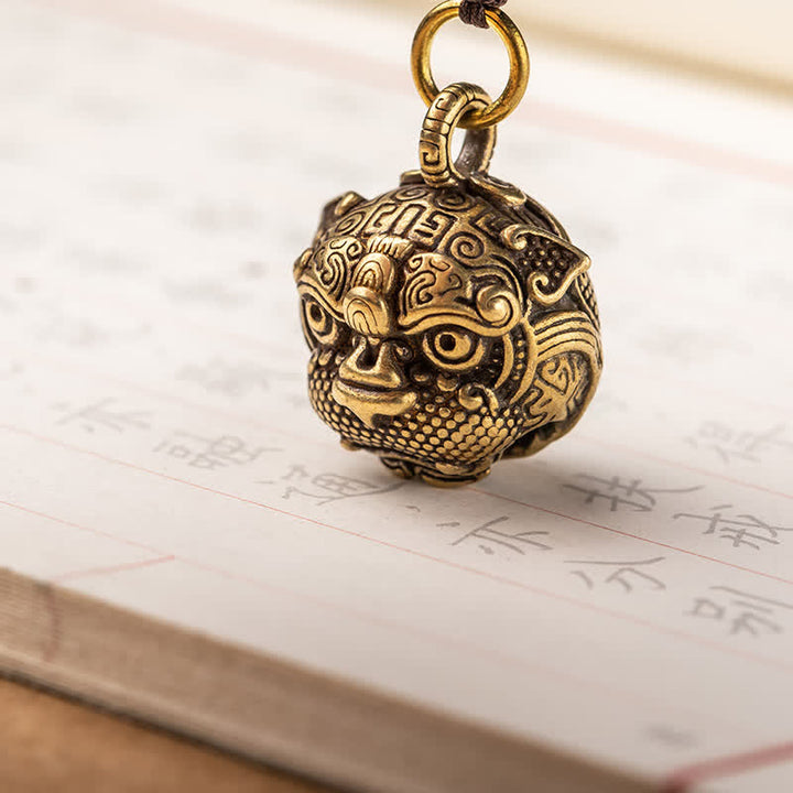 Buddha Stones PiXiu Wealth Copper Key Chain - image 7