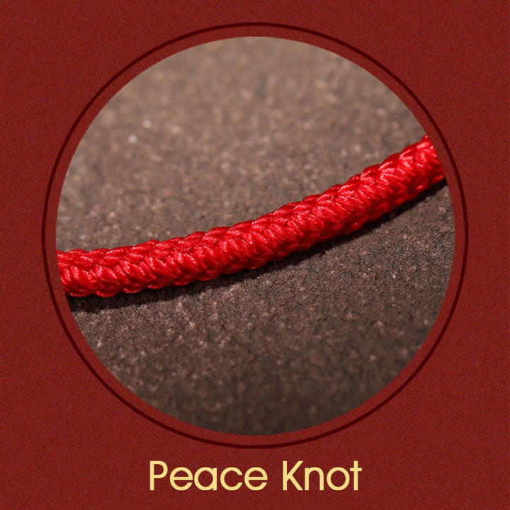 Buddha Stones 999 Gold Beads Luck King Kong Knot Handmade Braided Protection Bracelet - image 8