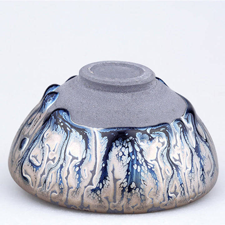 Buddha Stones Handmade Tea Tree Design Chinese Jianzhan Ceramic Teacup Kung Fu Tea Cup - image 3