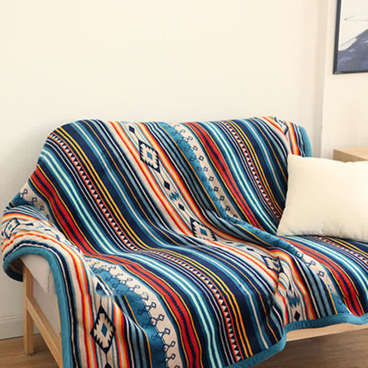 Buddha Stones Geometric Warm Soft Bed Throw Blanket - image 3