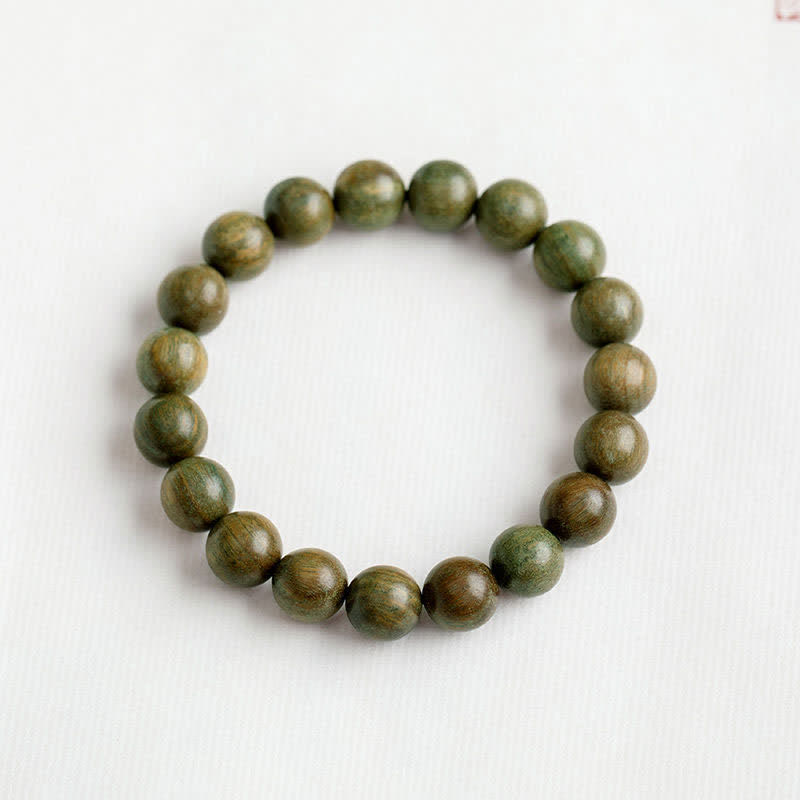 Buddha Stones Tibetan Green Sandalwood Soothing Cure Bracelet - 10mm(19 Beads) - image 10