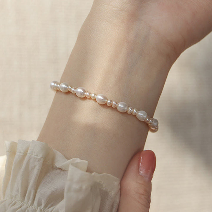 Buddha Stones Natural Flower Pearl Sincerity Bead Bracelet - image 3