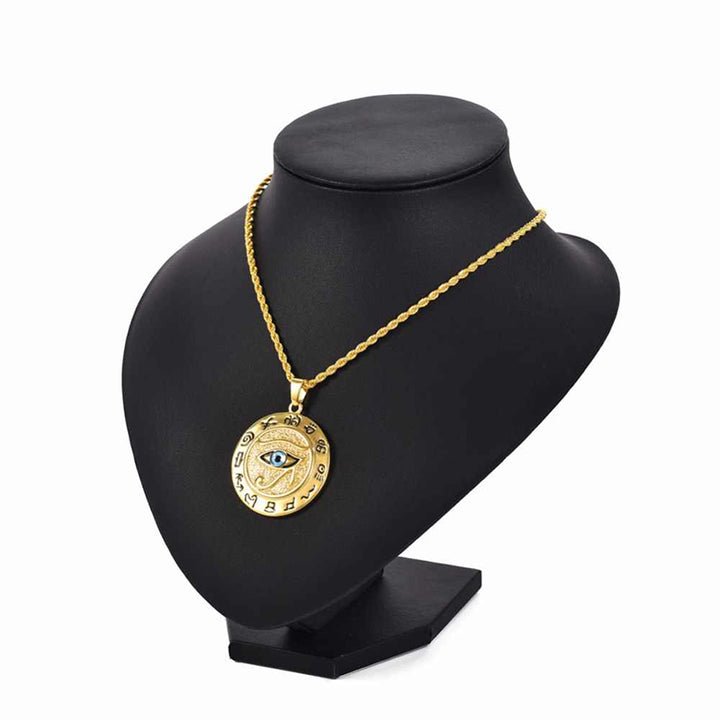 Buddha Stones Eye of Horus Protection Necklace Pendant - image 5