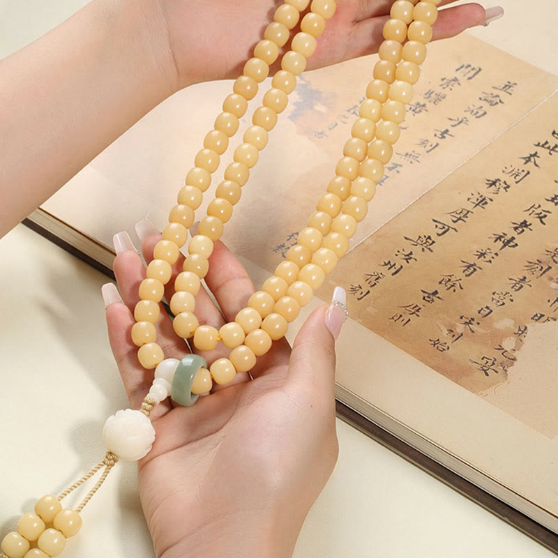 Buddha Stones Natural Bodhi Seed Lotus Dzi Bead Peace Harmony Charm Bracelet - image 11