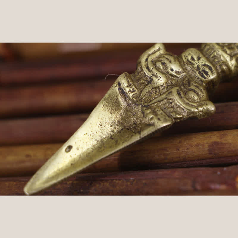 Buddha Stones Tibetan Five Strands Vajra Dorje Enlightenment Copper Decoration - image 7
