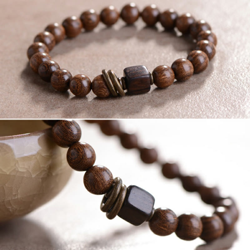 Buddha Stones Phoebe Zhennan Wood Spirituality Bracelet - image 5