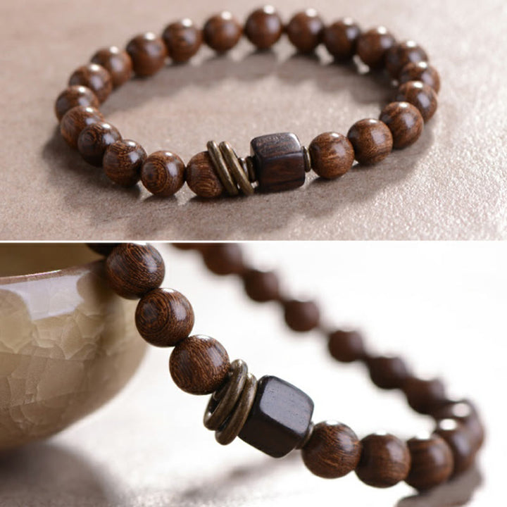 Buddha Stones Phoebe Zhennan Wood Spirituality Bracelet - image 5