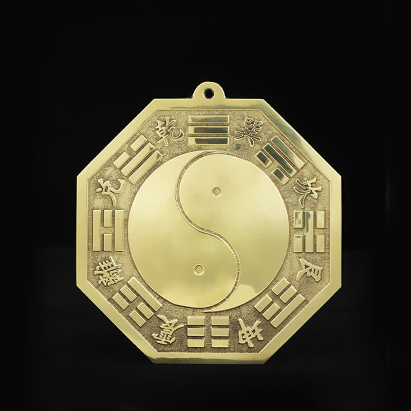 Buddha Stones Feng Shui Bagua Map Copper Balance Energy Map - image 5