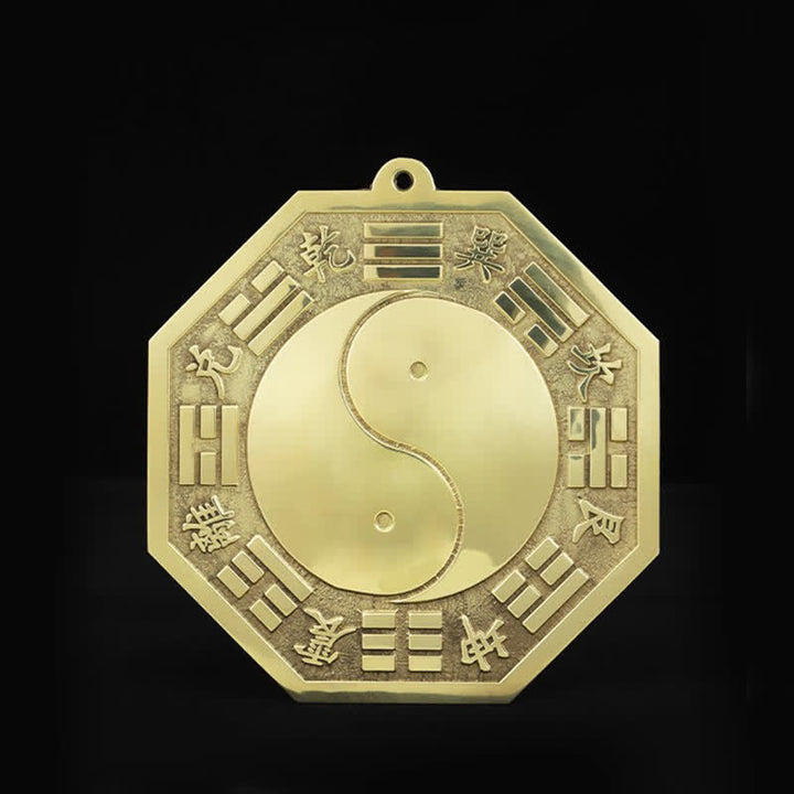 Buddha Stones Feng Shui Bagua Map Copper Balance Energy Map - image 5