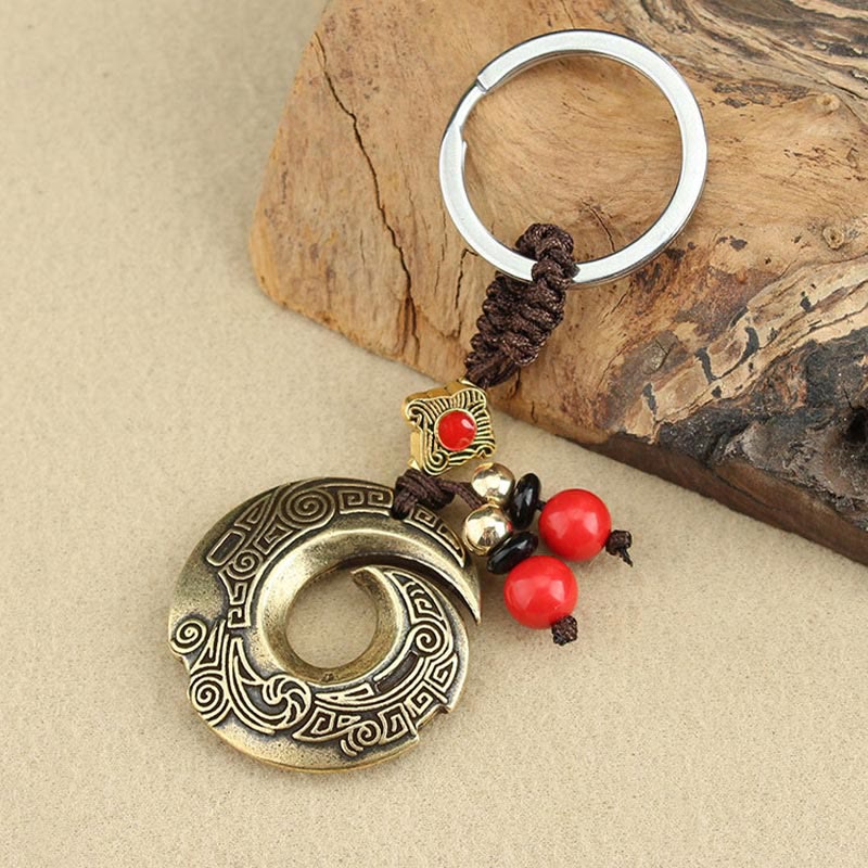 Good Luck Fortune Copper Wealth Key Chain - image 8