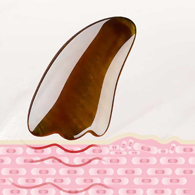 Resin Gua Sha Facial Whole Body Massage Comb Tool Set - image 5