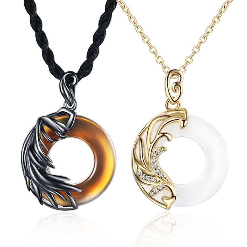 Buddha Stones Obsidian Chalcedony Meditation Round Pendant Necklace - image 0