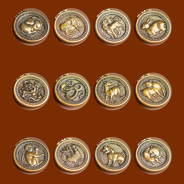 12 Chinese Zodiac Blessing Wealth Fortune Necklace Pendant - image 27