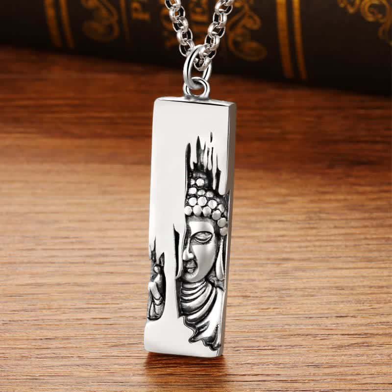 Buddha Stones Tathagata Buddha Strength Protection Amulet Lucky Pendant Necklace - image 2