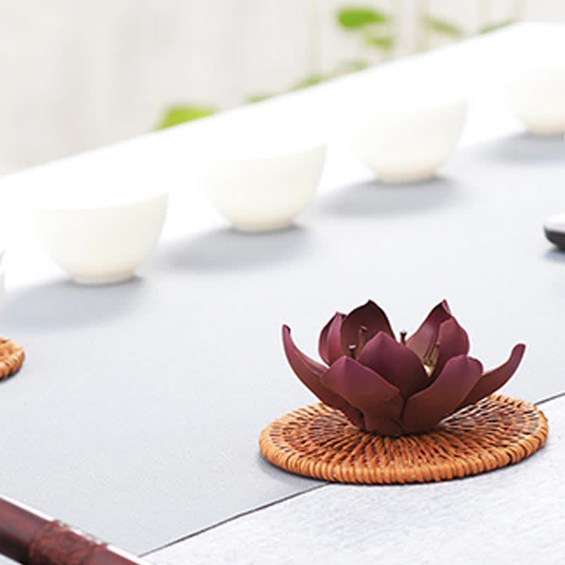 Buddha Stones Tibetan Lotus Positive Peace Incense Burner Decoration - image 8