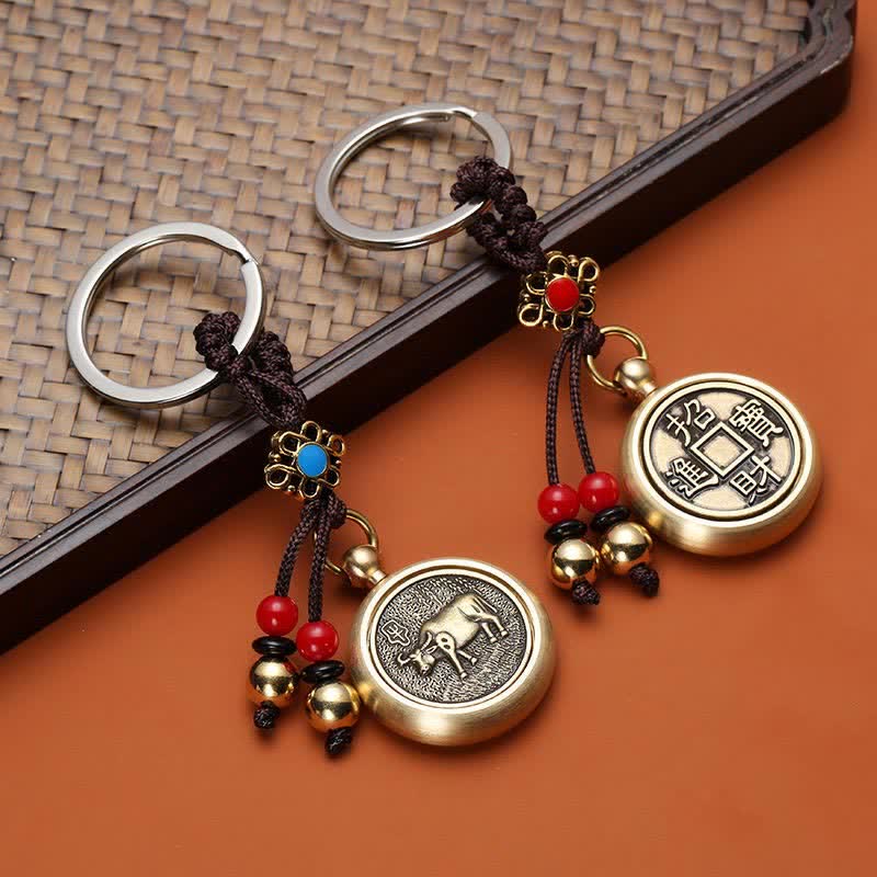 12 Chinese Zodiac Blessing Wealth Fortune Keychain - image 6