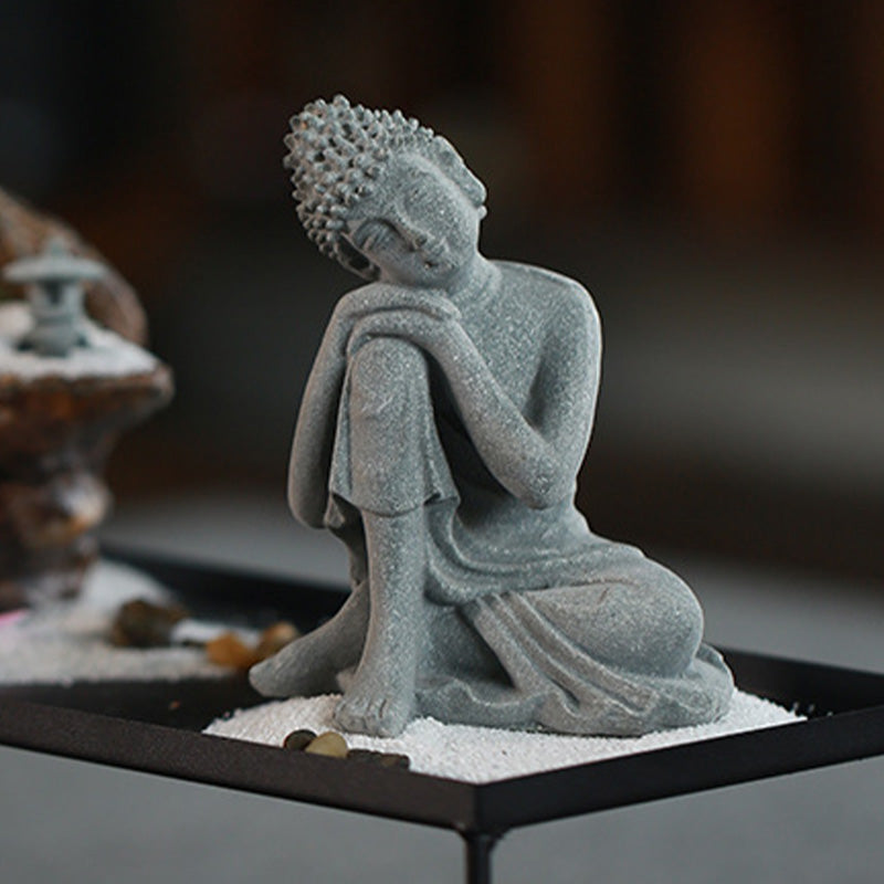 Buddha Stones Sitting Meditation Buddha Blessing Compassion Decoration - image 16