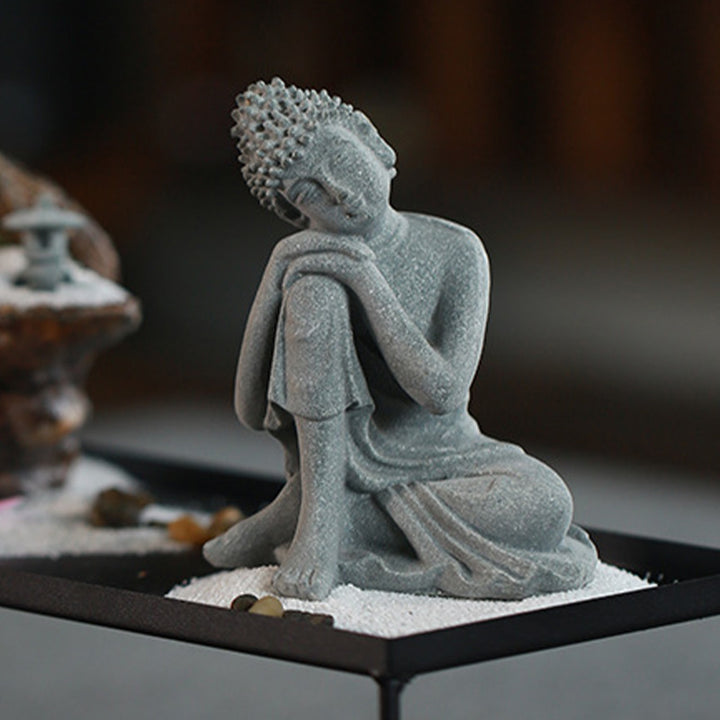 Buddha Stones Sitting Meditation Buddha Blessing Compassion Decoration - image 16