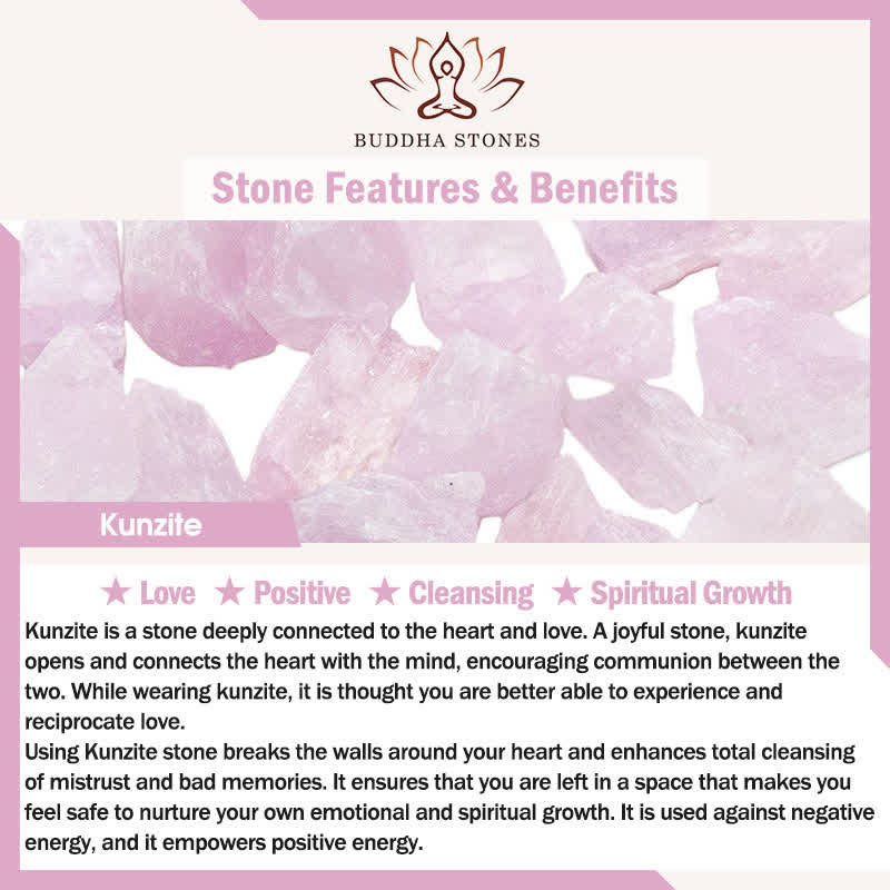 Buddha Stones Kunzite Hetian White Jade Gourd Love Spiritual Growth Bracelet - image 6