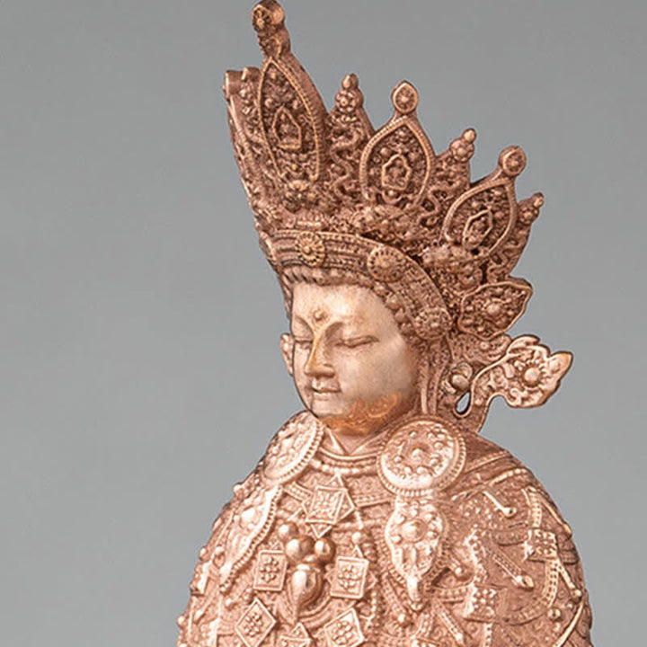 Buddha Shakyamuni Figurine Compassion Handmade Copper Statue Decoration - image 7