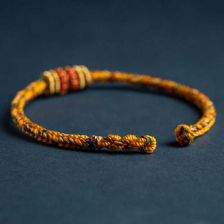 Buddha Stones Tibet Handmade Chinese Zodiac Natal Buddha Luck Strength Braided String Bracelet - image 22