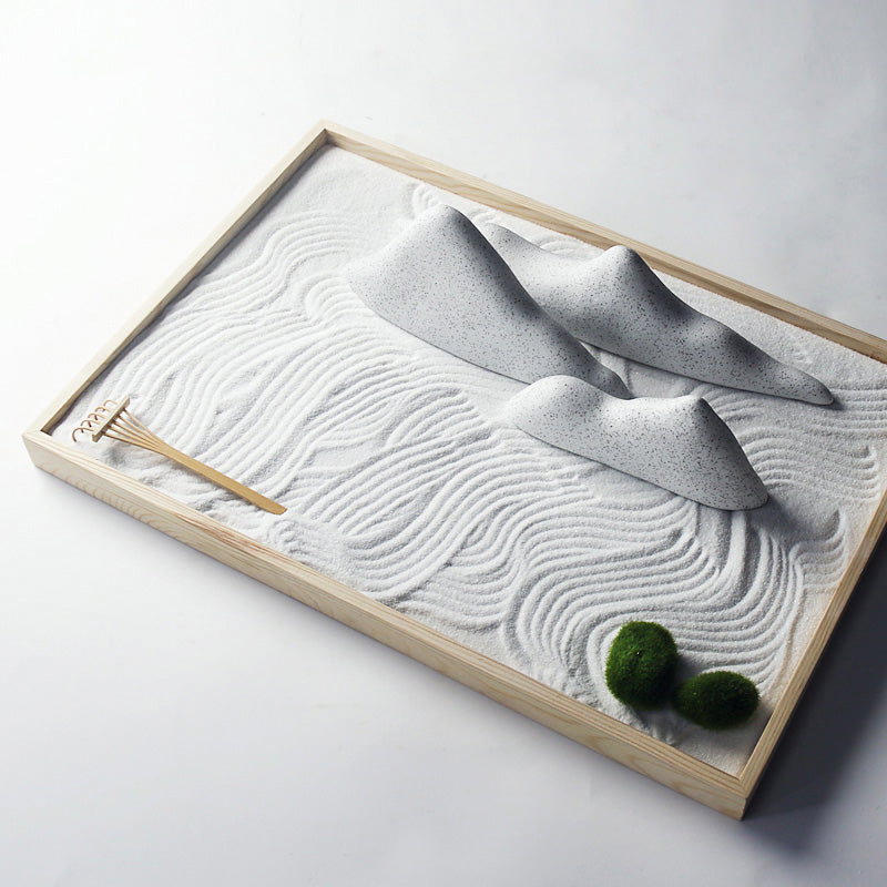 Buddha Stones Rocks Landscape Meditation Enlightenment Zen Garden Decoration - White - Two Grass - image 7