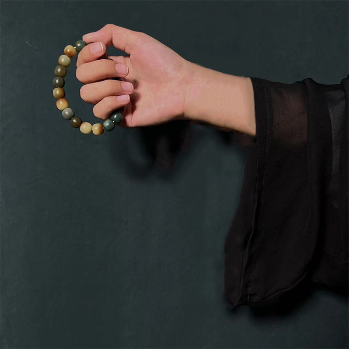Buddha Stones 108 Mala Beads Bodhi Seed Peace Wisdom Bracelet Wrist Mala Pocket Mala - 8*10mm*21 Beads Wrist Mala - image 3