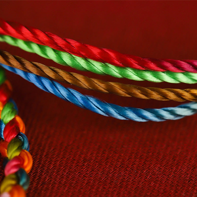 Buddha Stones "May all your wishes come true" Lucky Multicolored Bracelet - image 4