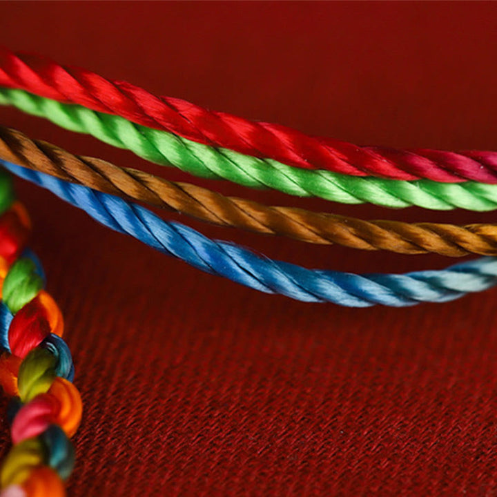 Buddha Stones "May all your wishes come true" Lucky Multicolored Bracelet - image 4