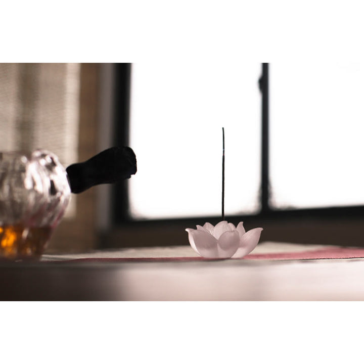 Buddha Stones Mini Lotus Liuli Crystal Healing Meditation Stick Incense Burner - image 20