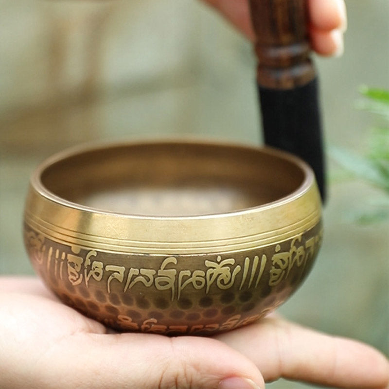 Tibetan Sound Bowl Handcrafted for Yoga and Meditation Singing Bowl Set - image 1