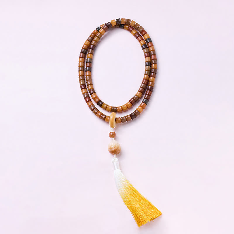 Buddha Stones 108 Mala Beads Bodhi Seed Buddha Hand Lotus Engraved Harmony Bracelet - image 6