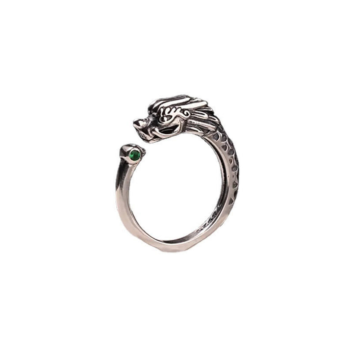 Buddha Stones Vintage Dragon Design Success Strength Adjustable Ring - image 7