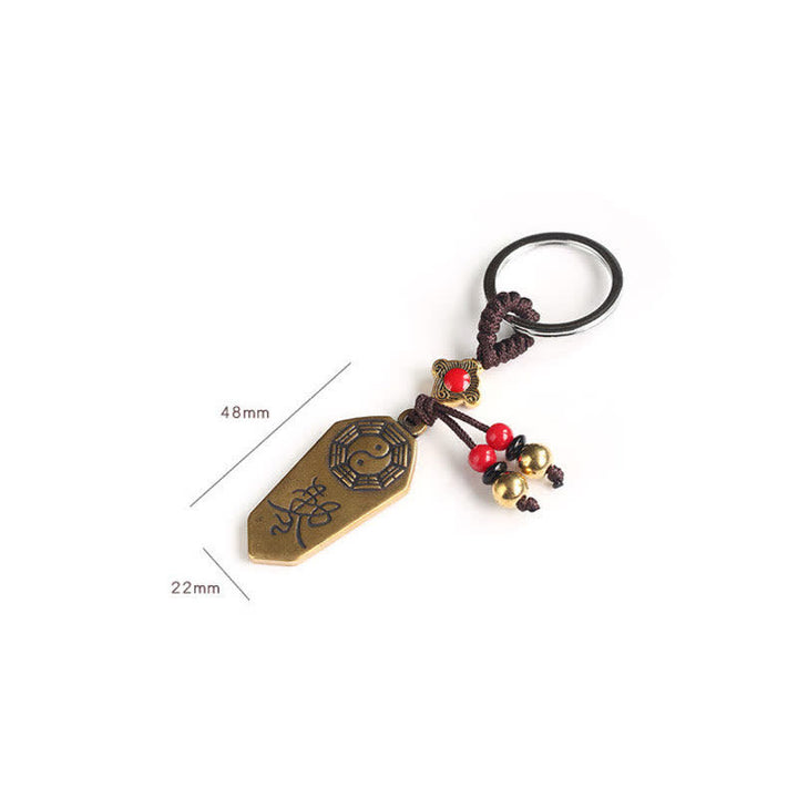 Feng Shui Bagua Yin Yang Balance Peace Keychain - image 7