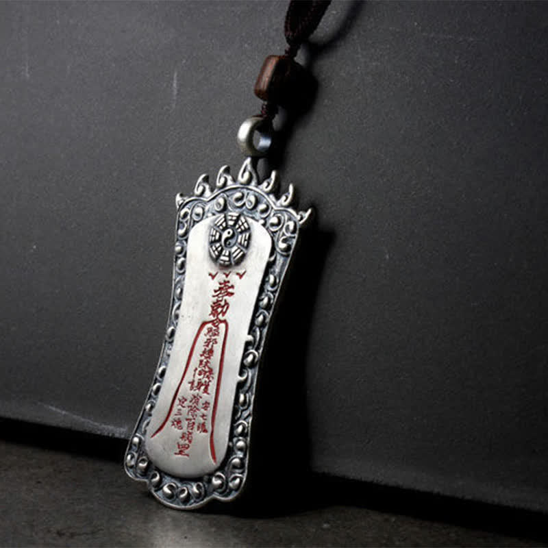 Buddha Stones FengShui Bagua PiXiu Cinnabar Balance Necklace Pendant - image 3