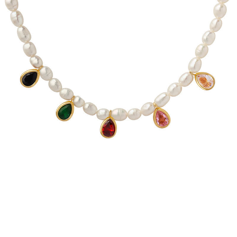 Pearl Crystal Stone Purity Necklace Pendant - image 11