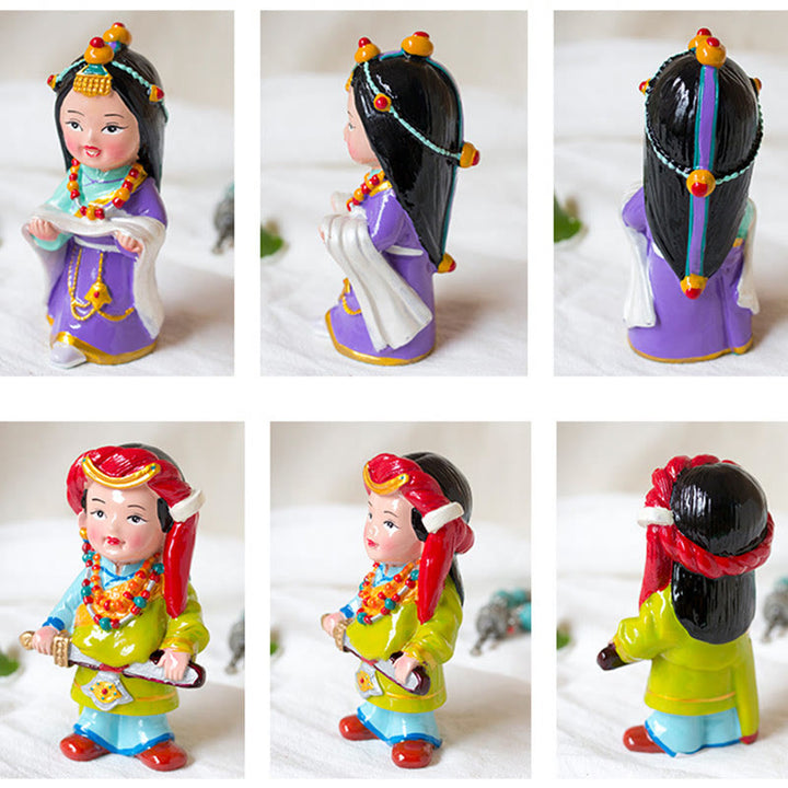 Buddha Stones Hand Painted Tibetan Figures Creative Home Office Car Decoration Ornament - image 7