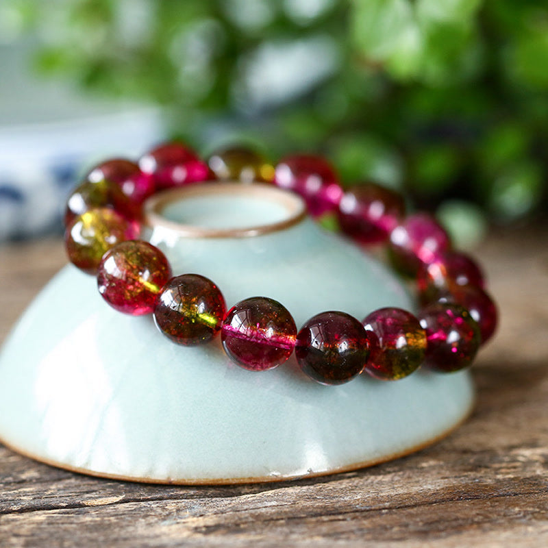 Buddha Stones Natural Tourmaline Love Wisdom Bracelet - image 4