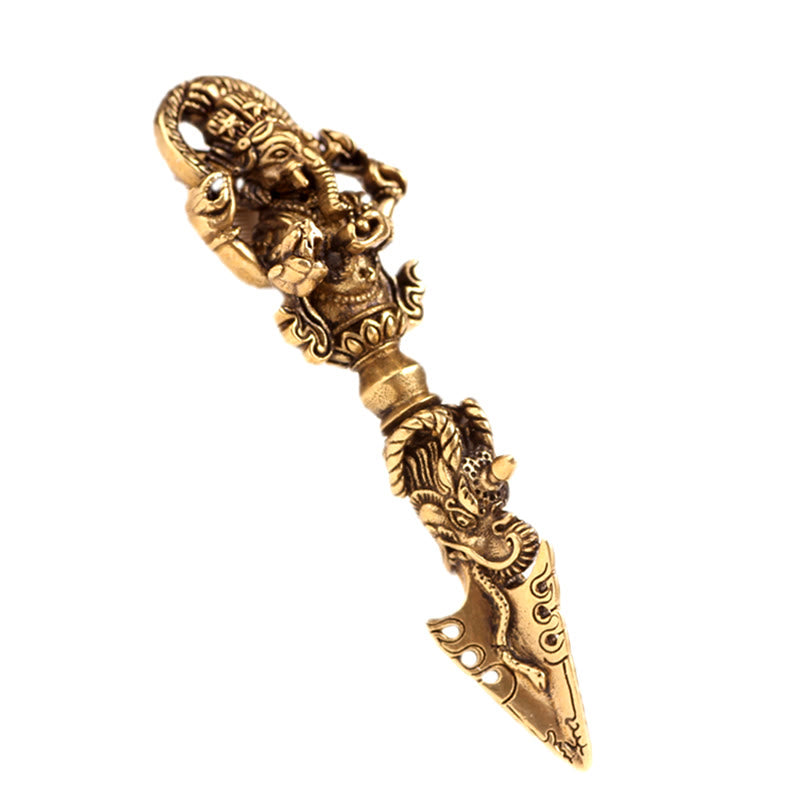 Buddha Stones Tibetan Ganesh Ganpati Elephant God of Wealth Dorje Vajra Spiritual Power Necklace Pendant - image 18