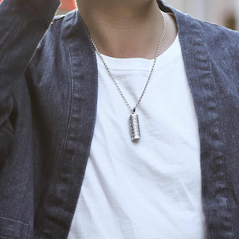 Buddha Stones Six True Words Protection Necklace Pendant - image 1